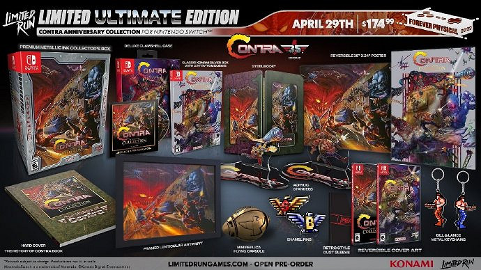 《魂斗羅周年合集》實體版預定開啟 科拿米:就是擺爛