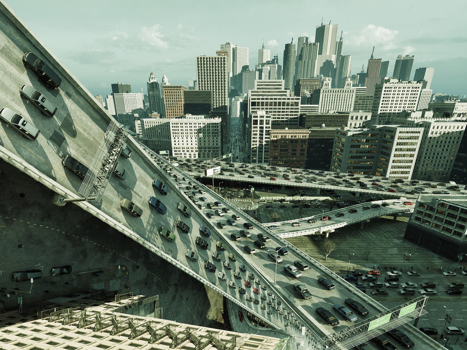 《駭客任務：覺醒》PC版展示：交通高峰期藝術攝影