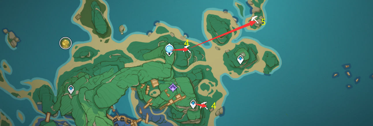 《原神》白鐵礦位置在哪?白鐵礦採集路線分享 《原神》白鐵礦位置在哪?白鐵礦採集路線分享