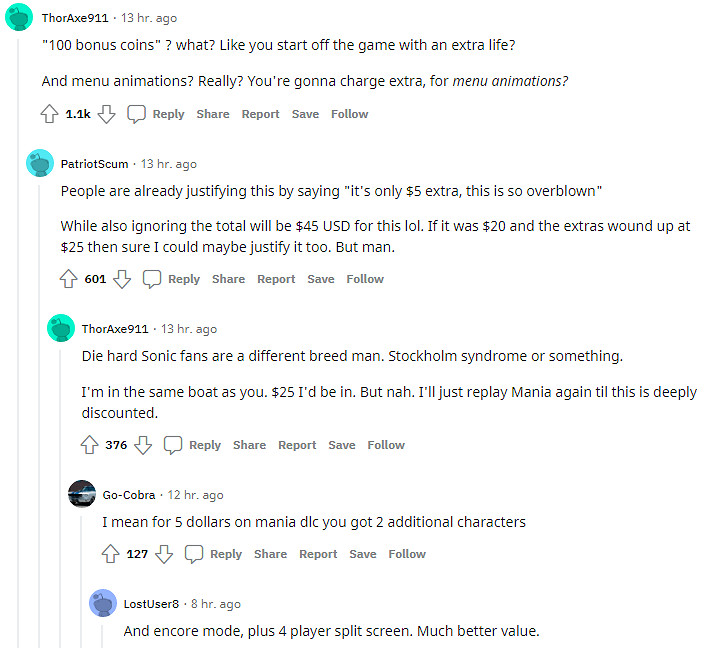 冷飯也能炒餿？粉絲不滿《索尼克：起源》內容和定價