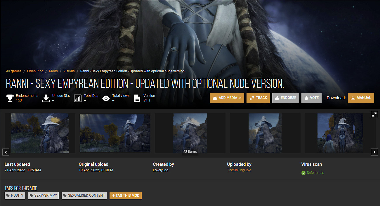 《艾爾登法環》菈妮性感比基尼Mod 還有清涼版供選擇！