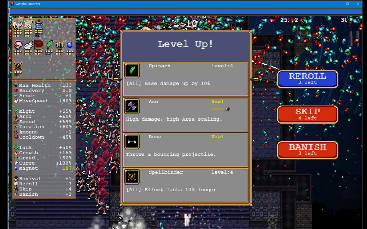 《吸血鬼倖存者》骨頭配什麽好？骨頭通關心得分享