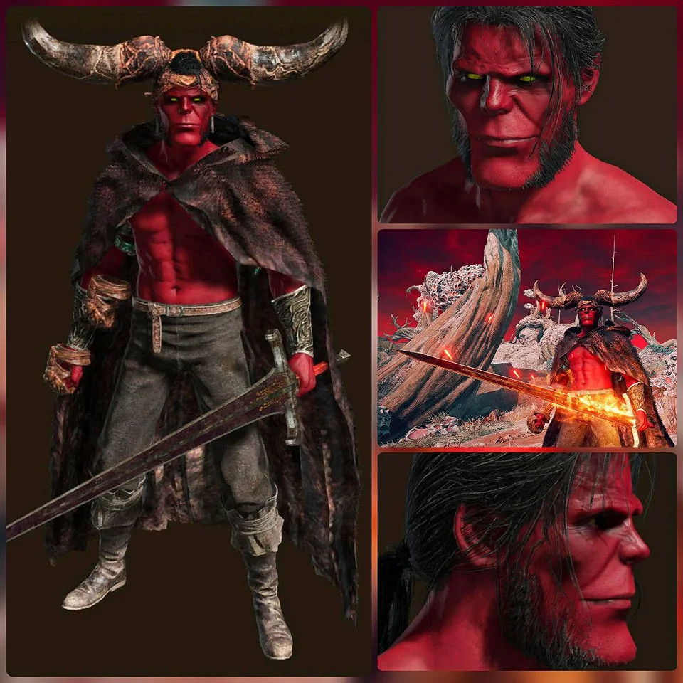 玩家在《艾爾登法環》中捏出地獄男爵！還原度超高！