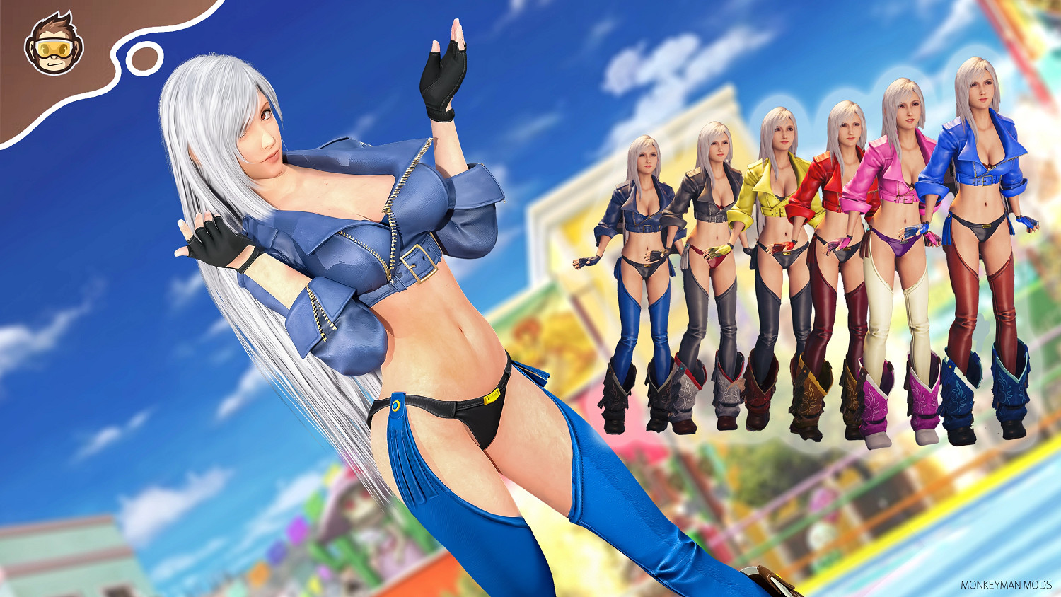 美人扮美人！《FF7RE》蒂法cos《格鬥天王》Angel上線