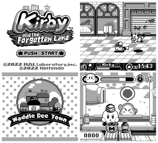 有那味了！飯製GB版《星之卡比：探索發現》像素圖