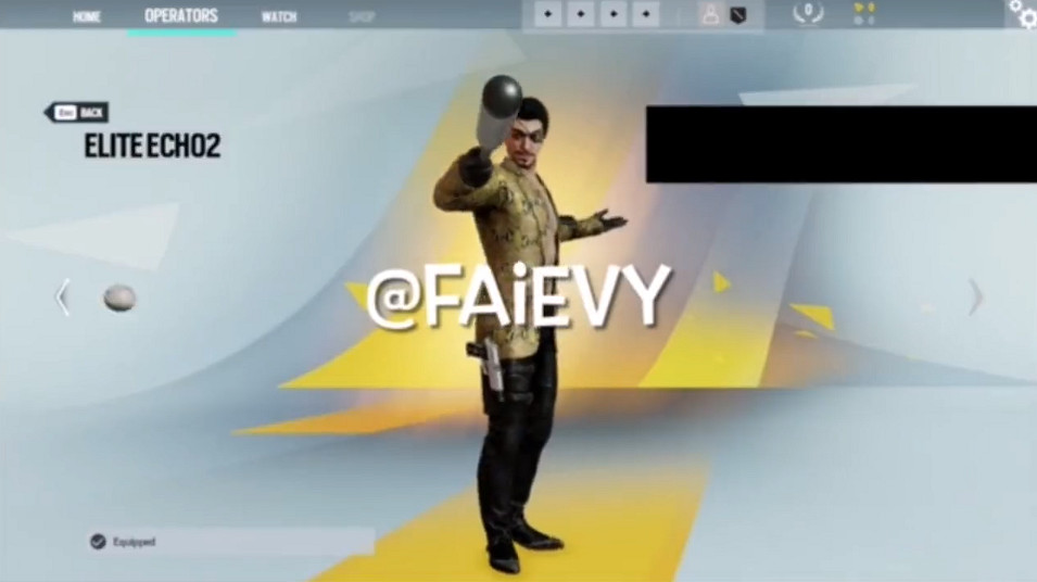 黑幫也反恐！粉絲泄露真島吾朗亂入《虹彩六號圍攻》