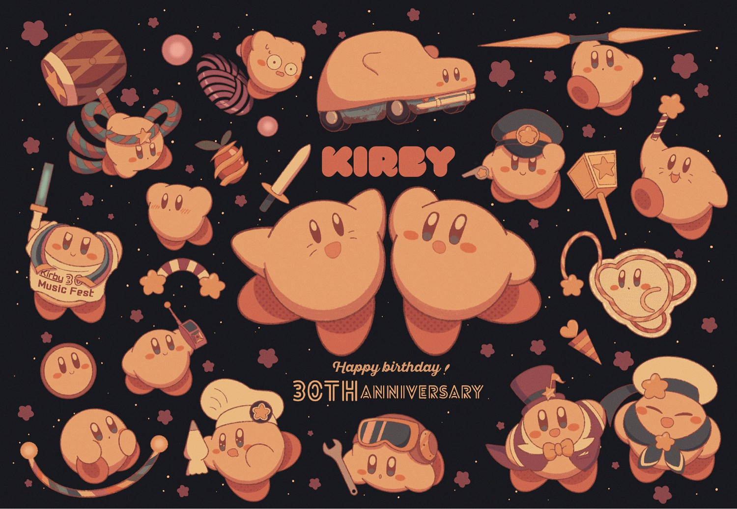 30年風風雨雨 喜迎《星之卡比》30周年同人賀歲圖集