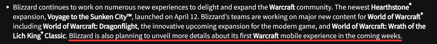 暴雪魔獸手遊即將來臨!爆料稱其中一個像寶可夢GO 暴雪魔獸手遊即將來臨!爆料稱其中一個像寶可夢GO