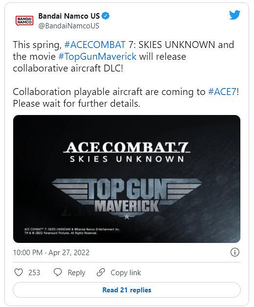 湯姆克魯斯同款飛機?《空戰奇兵7》將連動《捍衛戰士》 湯姆克魯斯同款飛機?《空戰奇兵7》將連動《捍衛戰士》