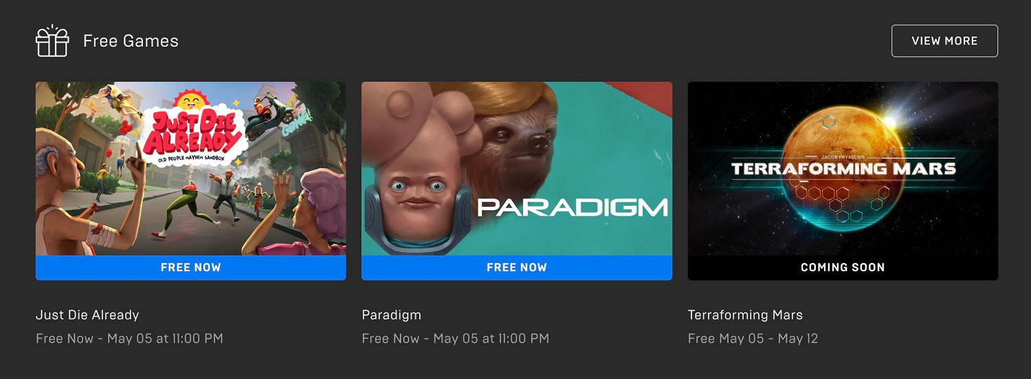 Epic喜加二：冒險遊戲《Paradigm》＋《模擬老大爺》