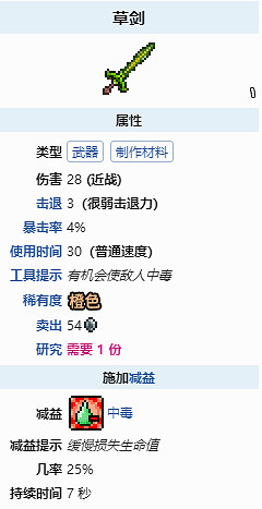 《泰拉瑞亞》草劍怎麽合成?草劍合成方法 《泰拉瑞亞》草劍怎麽合成?草劍合成方法