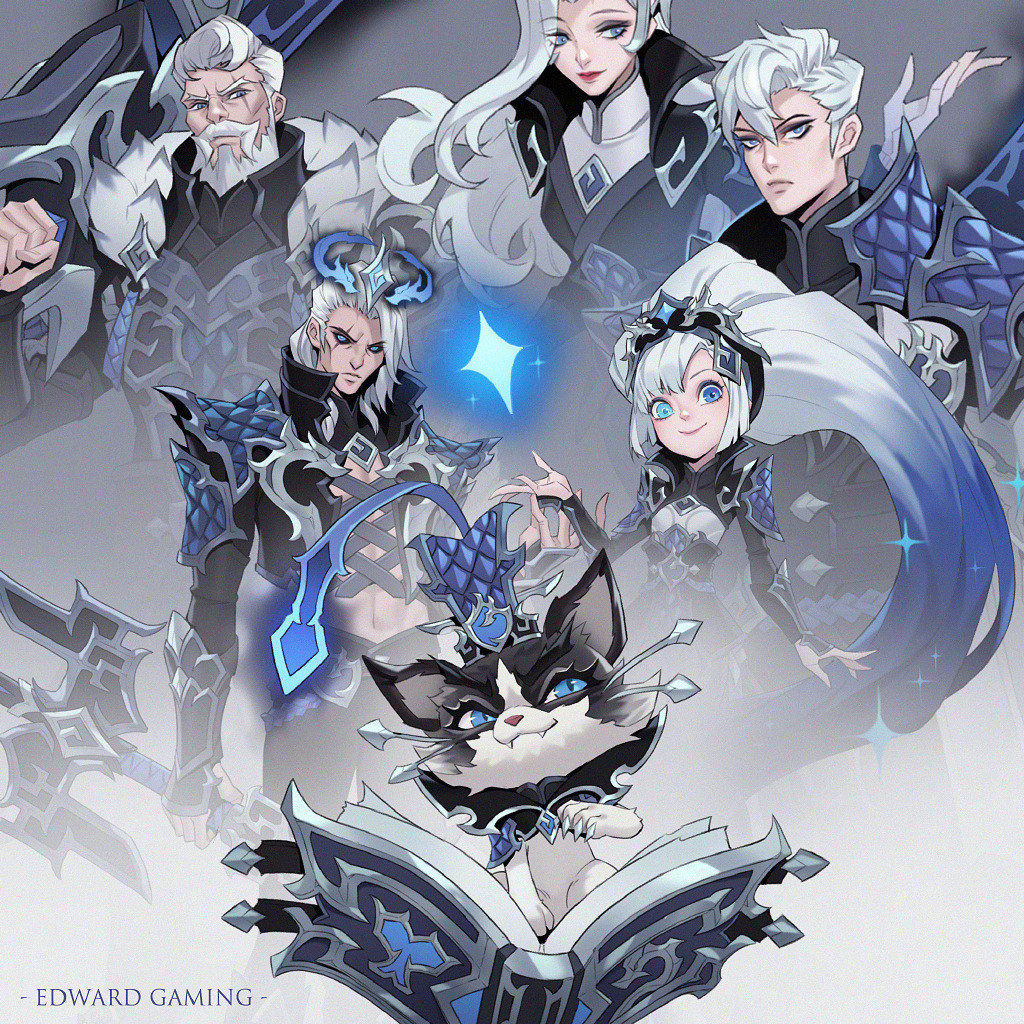 神兵天降!《英雄聯盟》EDG銀龍騎士團設計稿公開 神兵天降!《英雄聯盟》EDG銀龍騎士團設計稿公開