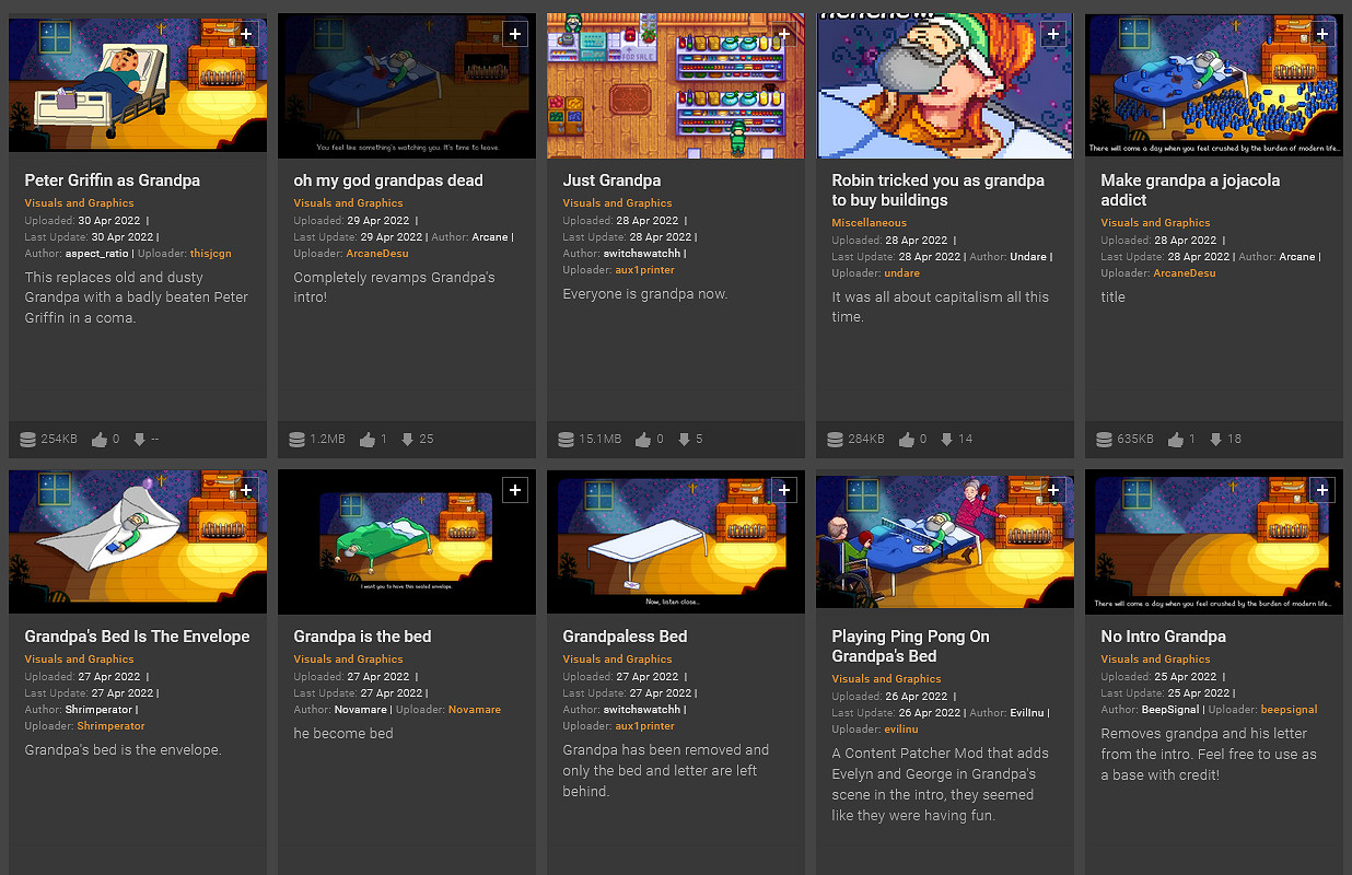 腦洞大開!《星露谷物語》爺爺要被各個Mod玩壞了! 腦洞大開!《星露谷物語》爺爺要被各個Mod玩壞了!