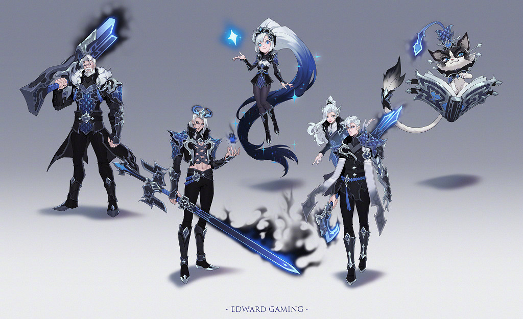 神兵天降!《英雄聯盟》EDG銀龍騎士團設計稿公開 神兵天降!《英雄聯盟》EDG銀龍騎士團設計稿公開