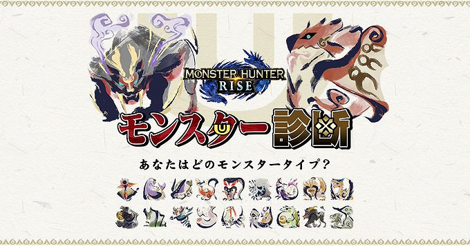 《魔物獵人》官方答題活動 測測你是系列裡的哪只怪物