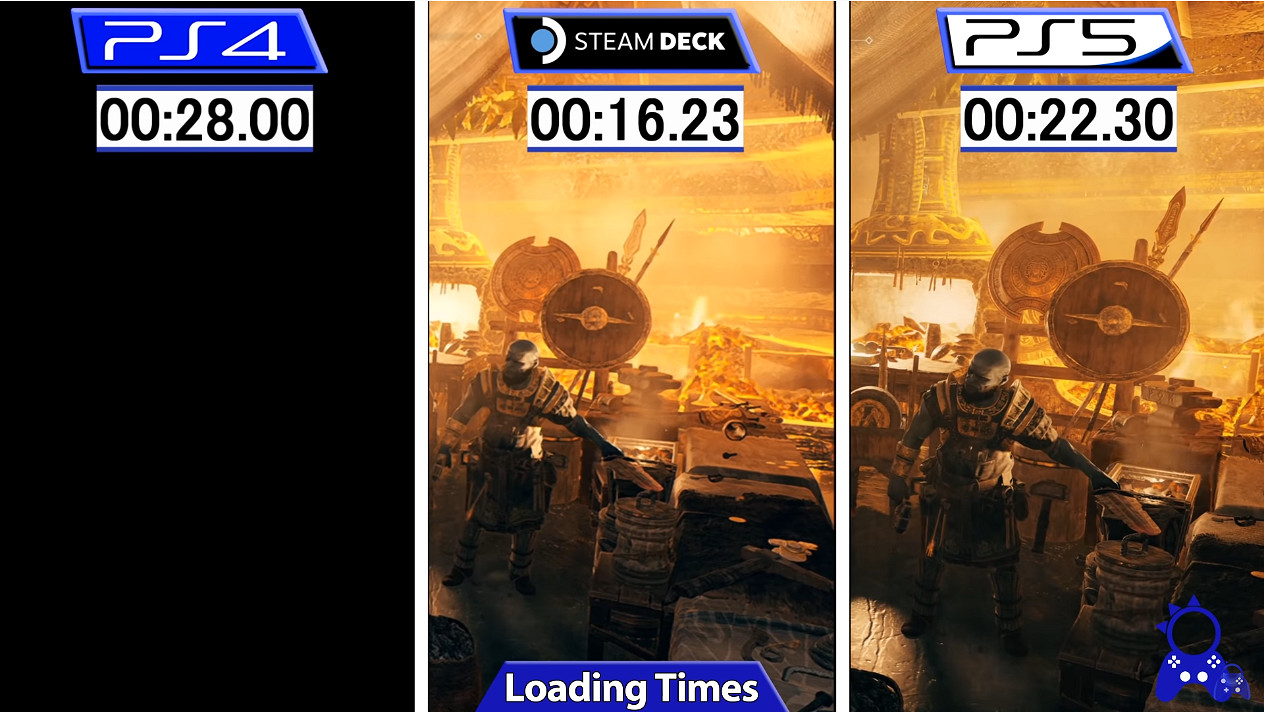 《戰神4》PS與Steam Deck對比 V社掌機表現意外不錯 《戰神4》PS與Steam Deck對比 V社掌機表現意外不錯