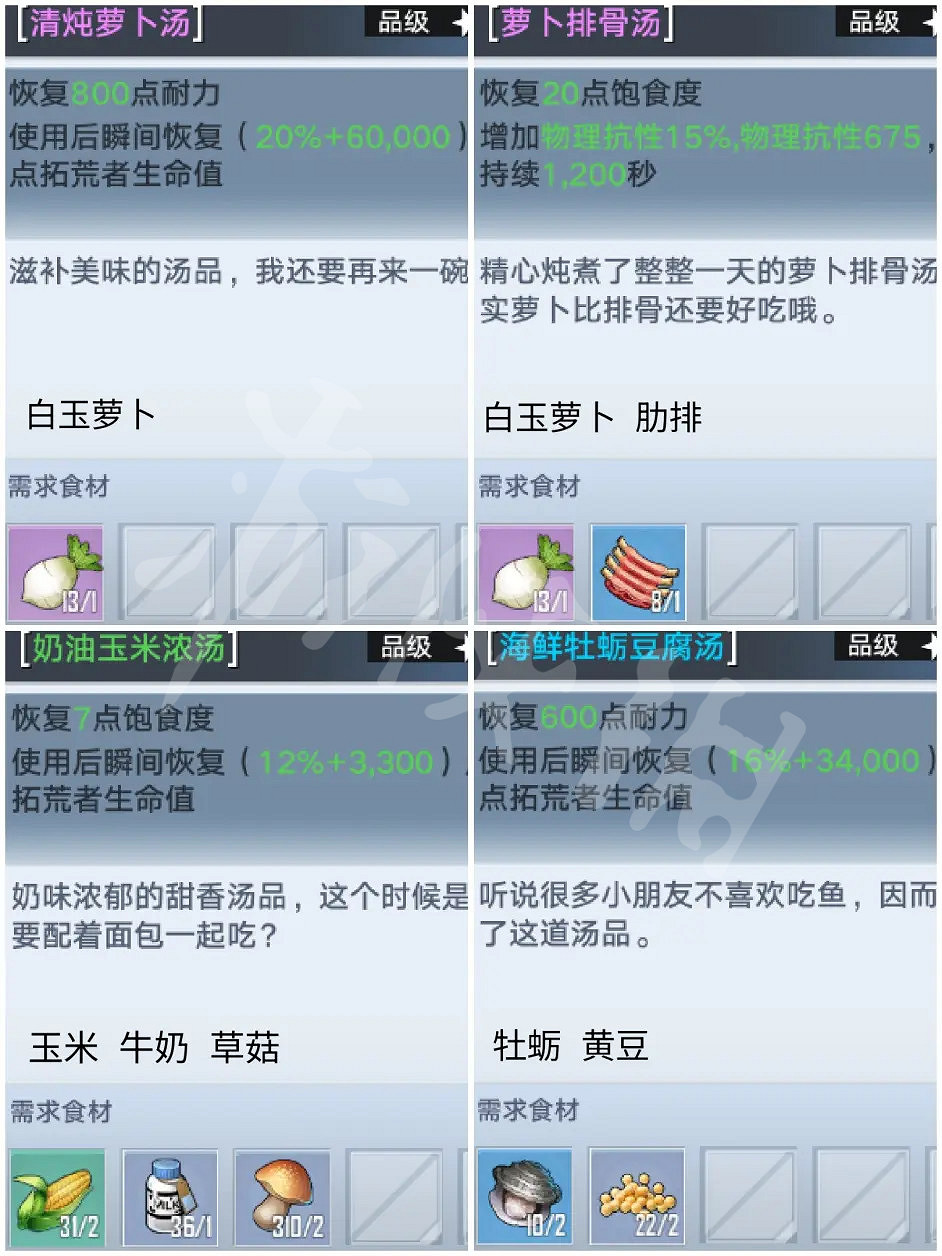 《幻塔》2.0有哪些新增菜譜?2.0新增菜譜介紹 《幻塔》2.0有哪些新增菜譜?2.0新增菜譜介紹