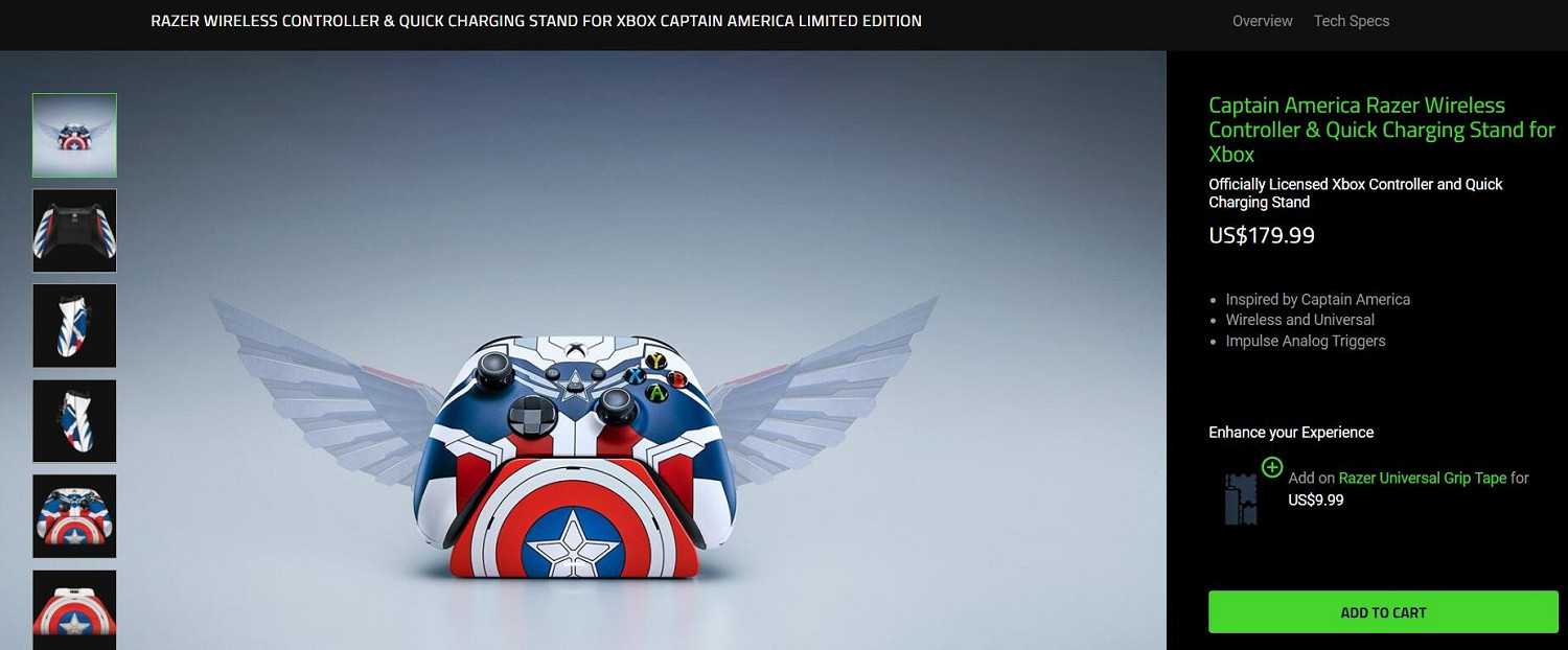 售價約新台幣5153元!新美隊Xbox手把開賣:雷蛇與漫威聯名! 售價約新台幣5153元!新美隊Xbox手把開賣:雷蛇與漫威聯名!