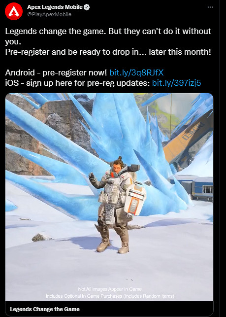 紛紛進駐手遊 《Apex英雄手遊》宣布將於5月全球上線 紛紛進駐手遊 《Apex英雄手遊》宣布將於5月全球上線