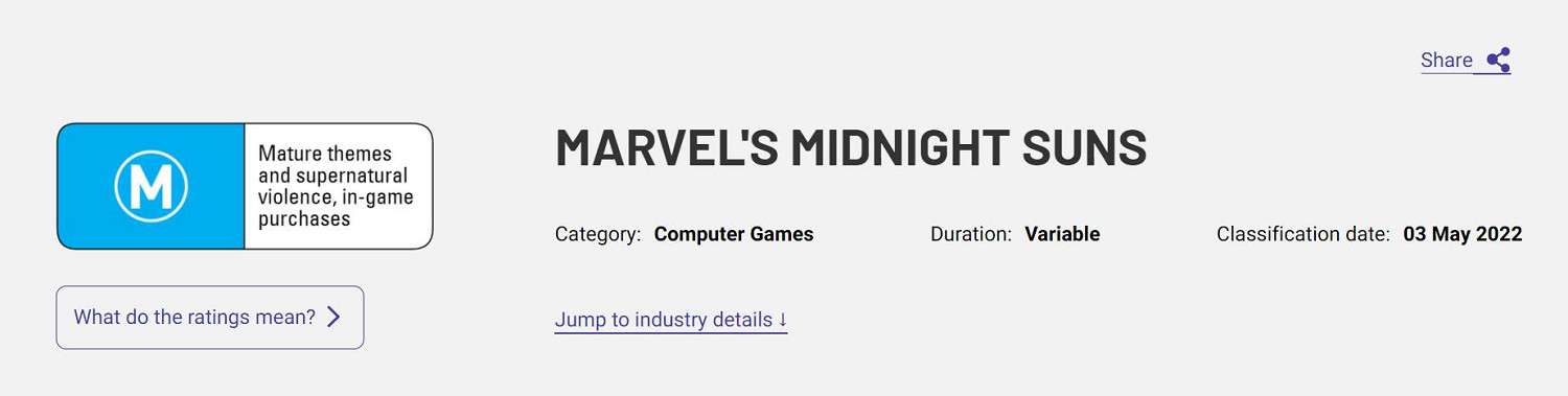 《漫威暗夜之子》已在澳大利亞分級！角色裹得都很嚴