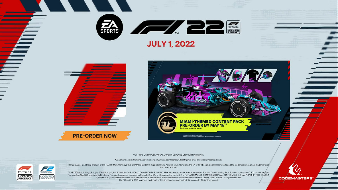 《F1 2022》新預告公開！全新邁阿密國際賽道登場