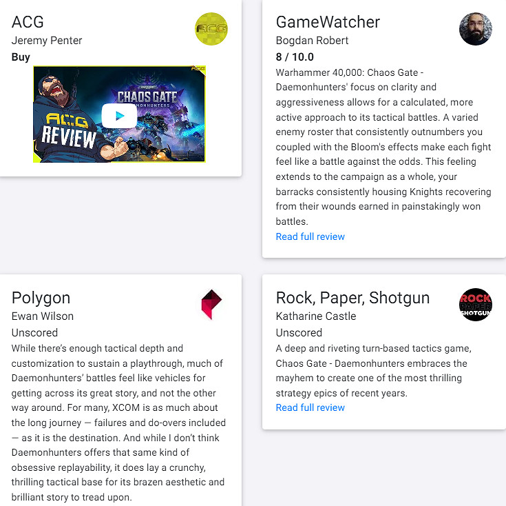 好評!《戰鎚40K混沌之門惡魔獵人》遊戲媒體評分解禁 好評!《戰鎚40K混沌之門惡魔獵人》遊戲媒體評分解禁