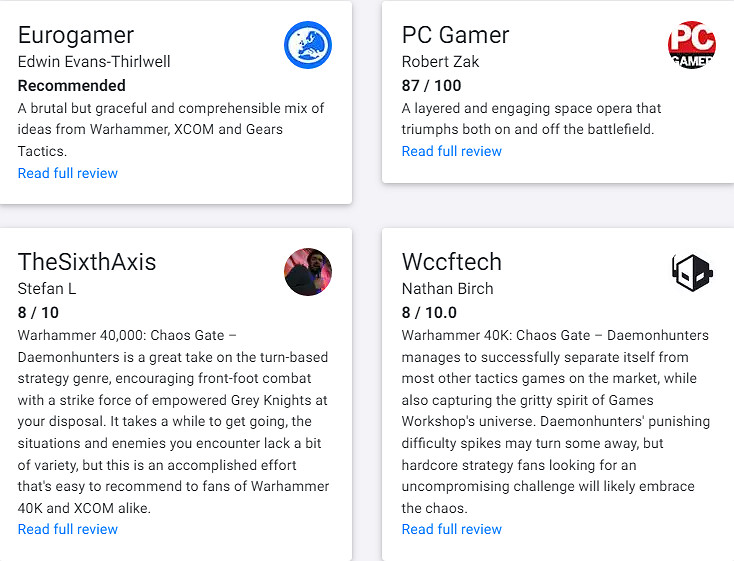 好評!《戰鎚40K混沌之門惡魔獵人》遊戲媒體評分解禁 好評!《戰鎚40K混沌之門惡魔獵人》遊戲媒體評分解禁