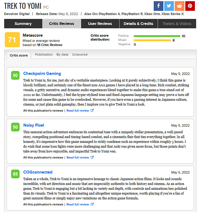 《黃泉之路》媒體評分解禁:IGN7分 M站均分71分 《黃泉之路》媒體評分解禁:IGN7分 M站均分71分