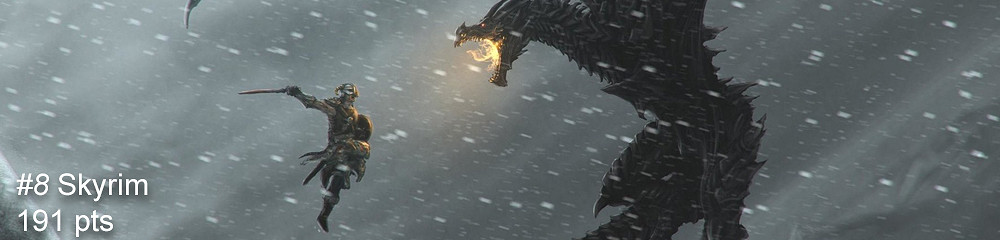 《上古卷軸5》排第八！國外網友評選十年間最佳遊戲Top20