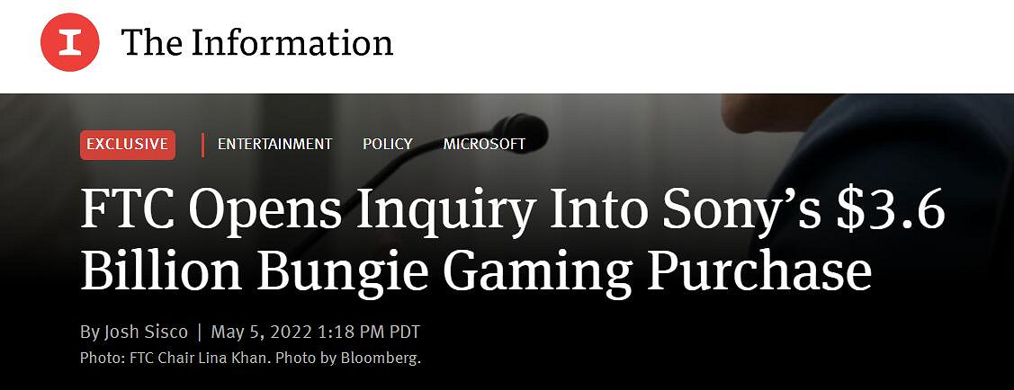 買SE怕是沒戲了！FTC已開始調查索尼Bungie收購案!