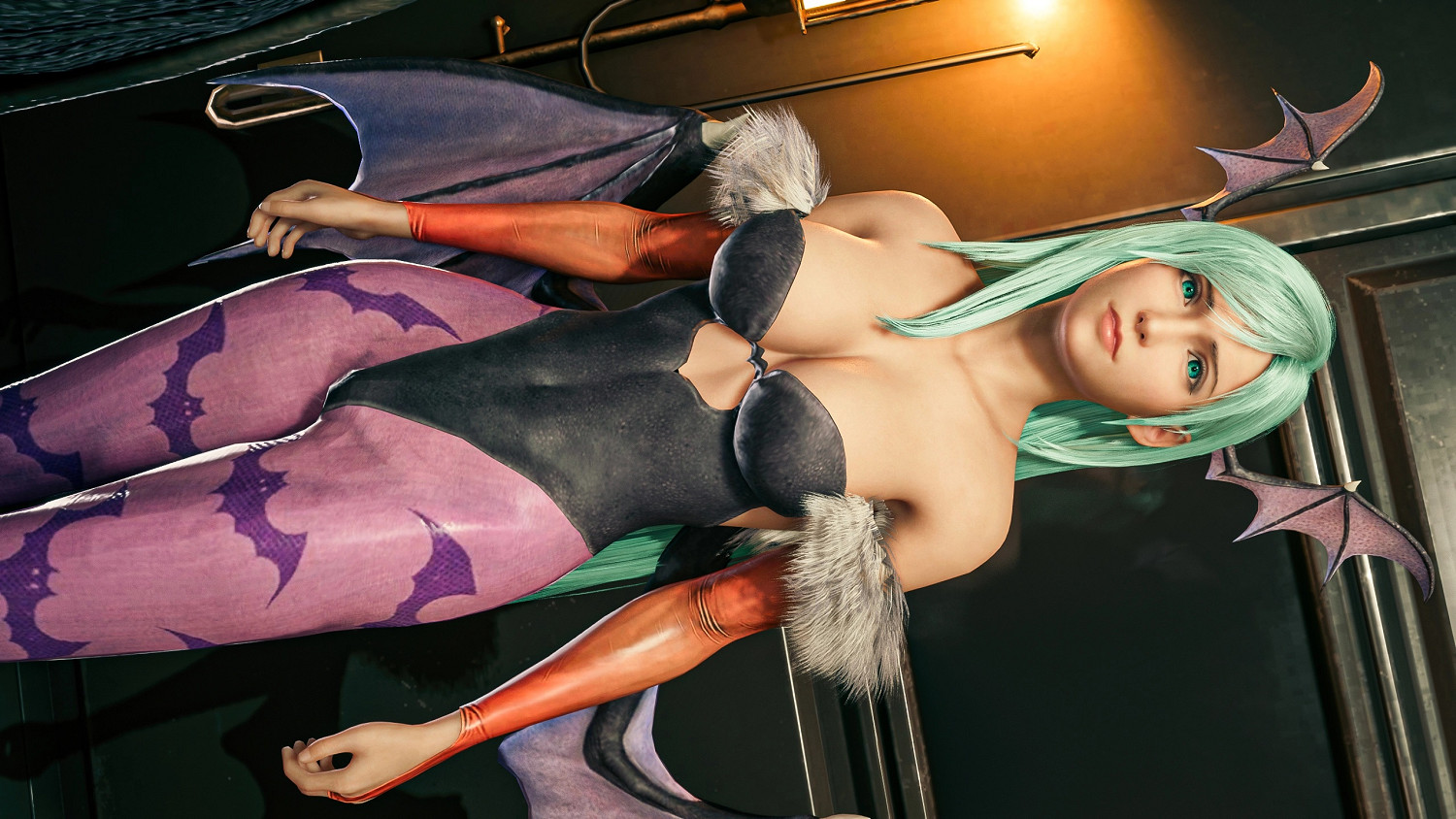 榨乾我吧！《FF7 Re》MOD 蒂法cos “魅魔 莫莉卡”