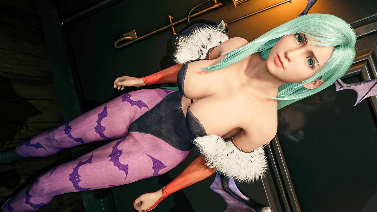 榨乾我吧！《FF7 Re》MOD 蒂法cos “魅魔 莫莉卡”