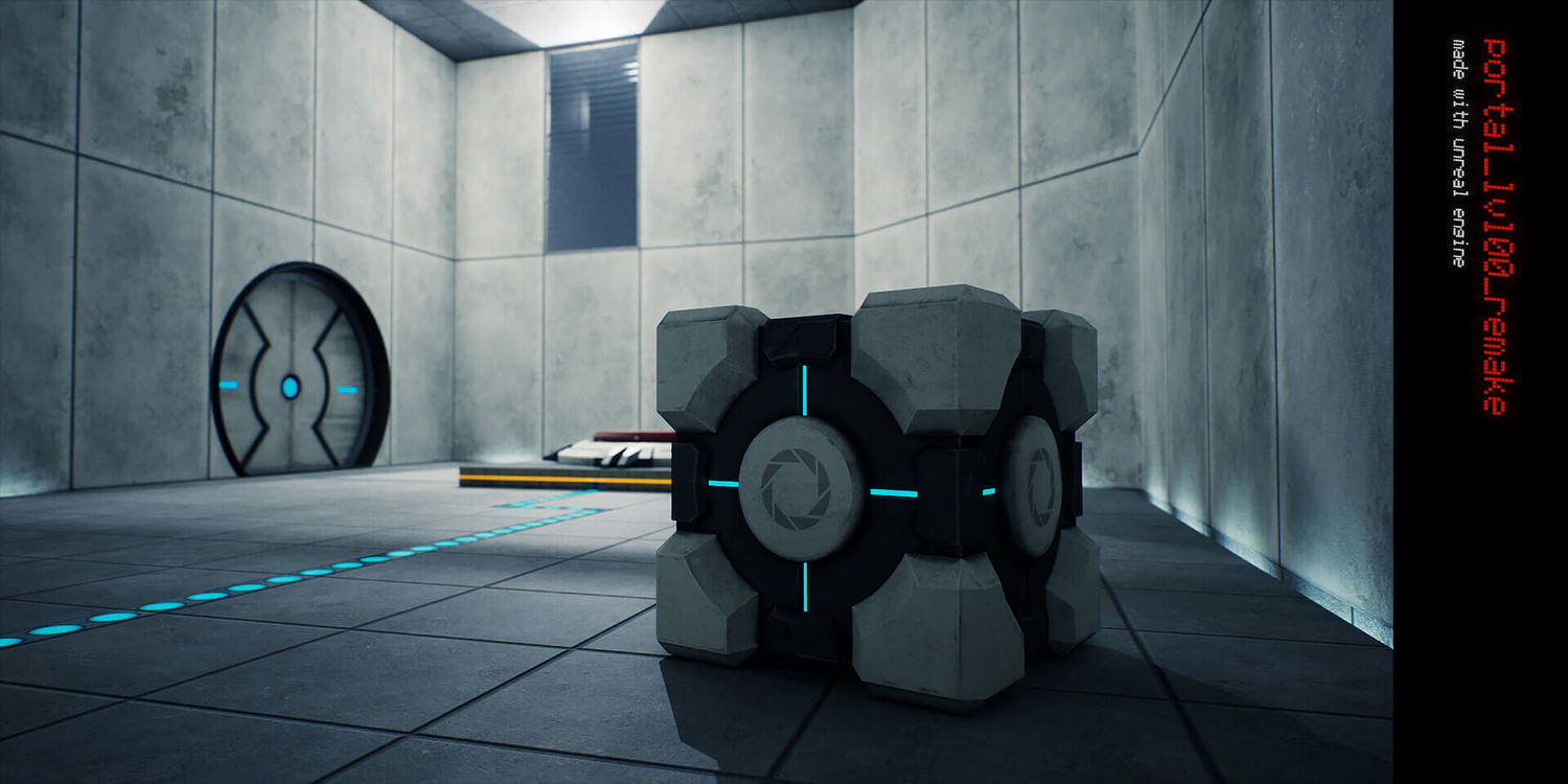 貼圖解析度高達8K！藝術家虛幻引擎5重製《傳送門》