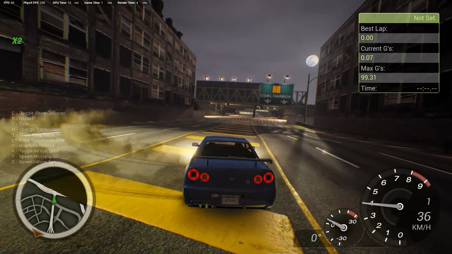 粉絲虛幻引擎４重製《極速快感8:地下狂飆2》華麗展示