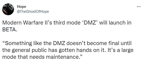 傳聞《COD:現代戰爭2》將有類似逃離塔科夫玩法! 傳聞《COD:現代戰爭2》將有類似逃離塔科夫玩法!