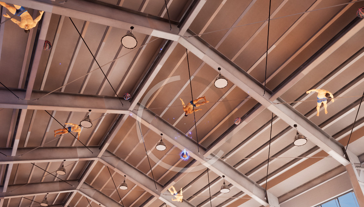 免費沙雕遊戲《救救卡在體育館天花板的肌肉男》公開