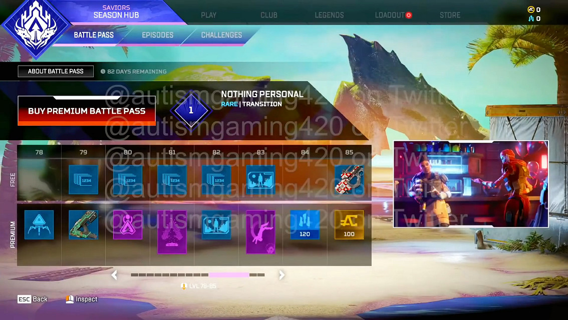 《Apex英雄》第13賽季通行證傳奇皮膚 史詩皮膚曝光