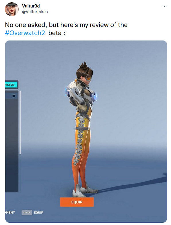 疑似《鬥陣特攻2》獵空屁股模型“被削”引社區不滿