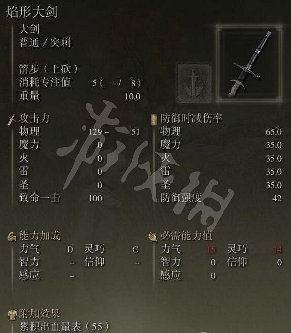 《艾爾登法環》焰形大劍在哪刷？焰形大劍掉落位置分享