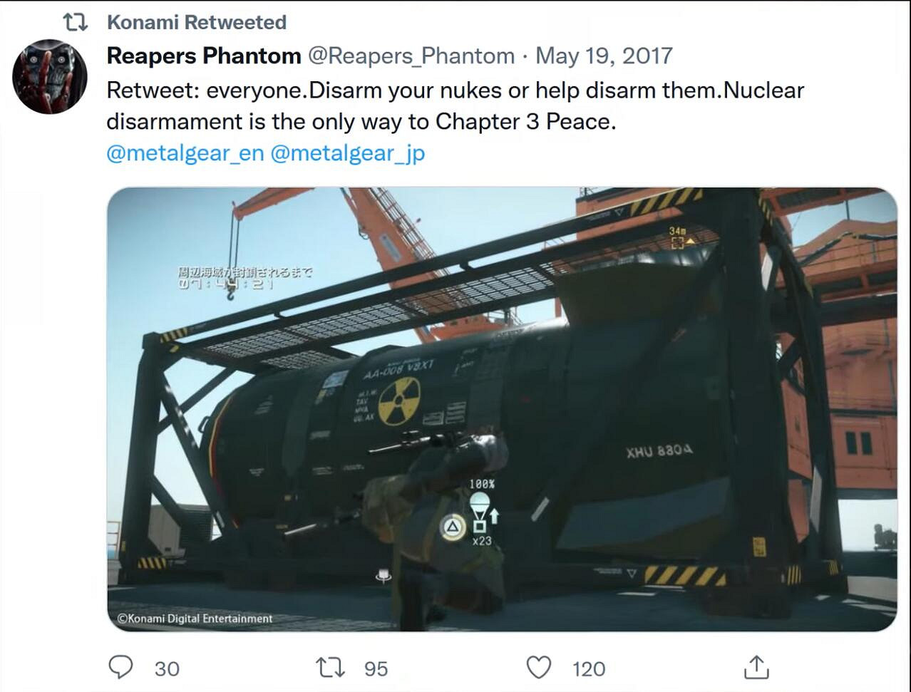 玩家發現《潛龍諜影5》核彈拆除任務根本不可能完成!