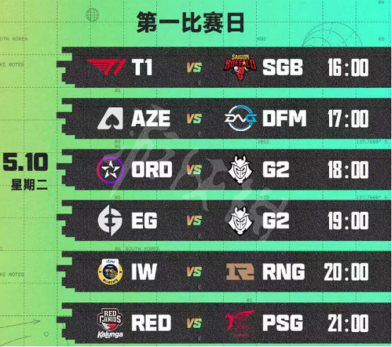 《英雄聯盟》MSI什麽時候開始？S12MSI季中賽5月10日賽程介紹