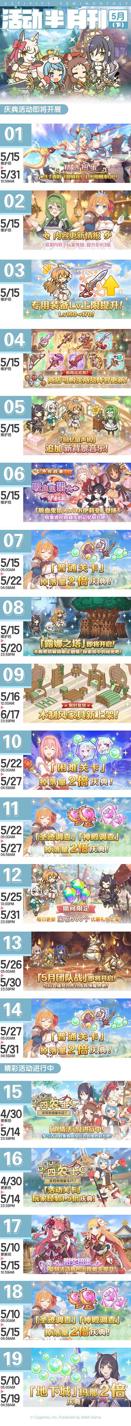 《公主連結》五月下旬常規活動預告 5月活動開展時間 《公主連結》五月下旬常規活動預告 5月活動開展時間