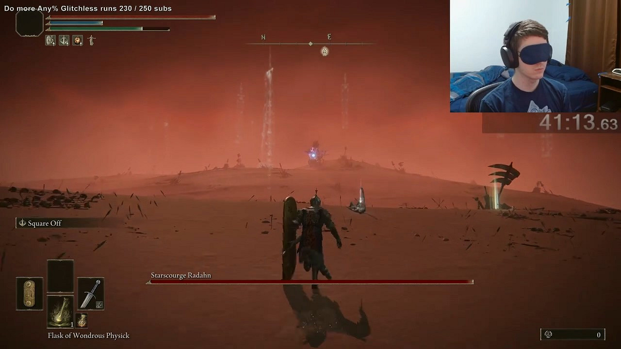 變態挑戰!大神蒙眼擊敗《艾爾登法環》碎星將軍拉塔恩 變態挑戰!大神蒙眼擊敗《艾爾登法環》碎星將軍拉塔恩