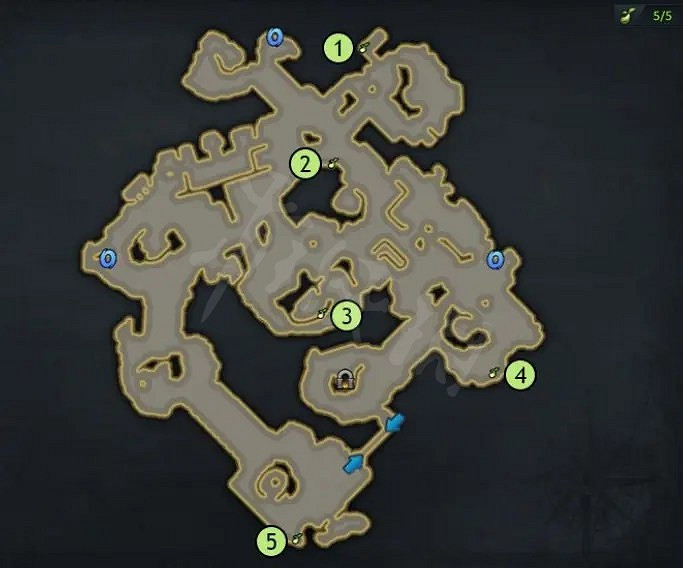 《失落的方舟》吉耶納海東北部摩可可種子有哪些？吉耶納海東北部摩可可種子地圖