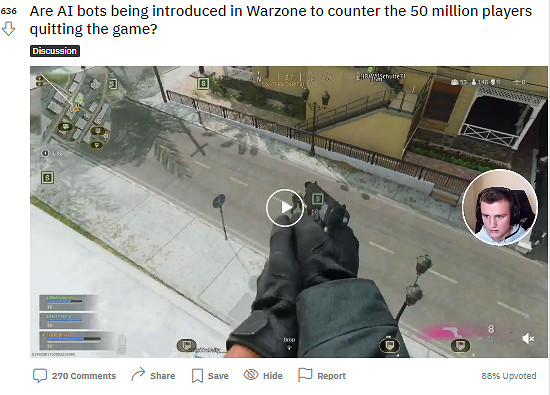 線上人數造假?玩家質疑《決勝時刻:現代戰域》加入bot 線上人數造假?玩家質疑《決勝時刻:現代戰域》加入bot