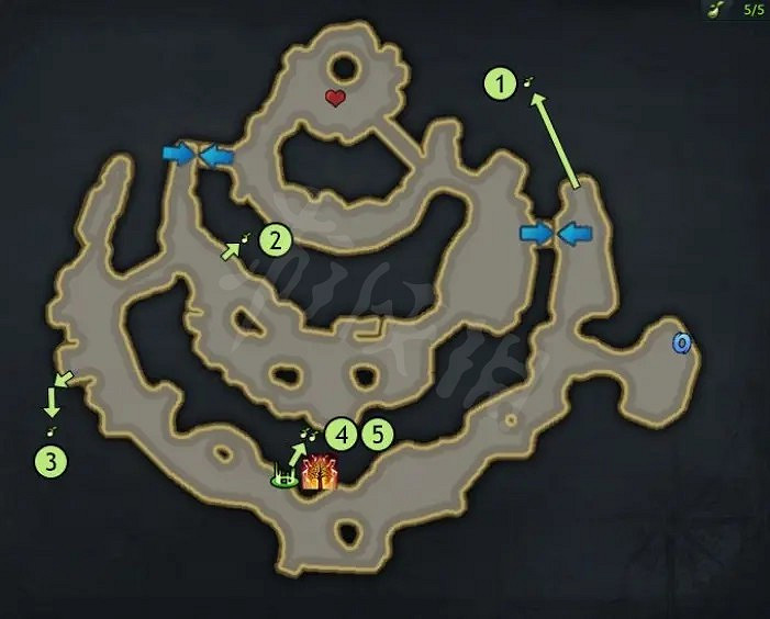 《失落的方舟》吉耶納海東北部摩可可種子有哪些？吉耶納海東北部摩可可種子地圖