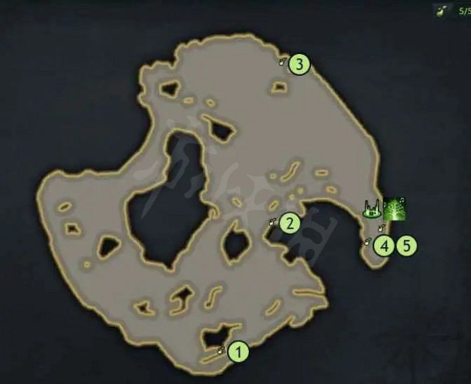 《失落的方舟》吉耶納海東北部摩可可種子有哪些？吉耶納海東北部摩可可種子地圖