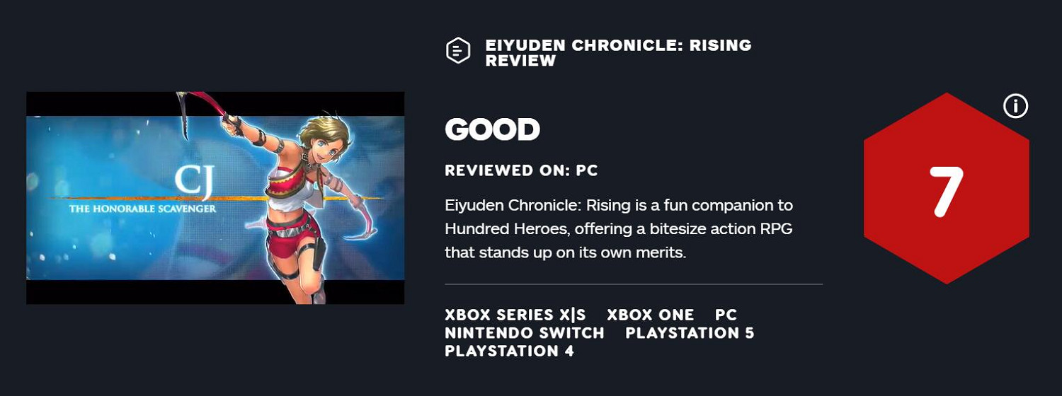 幻水粉必入!《百英雄傳崛起》IGN 7分：衍生遊戲佳作