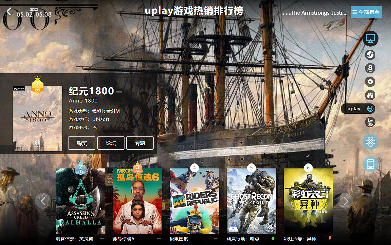 05.02-05.08全球遊戲銷量榜：《NS Sports》表現優異