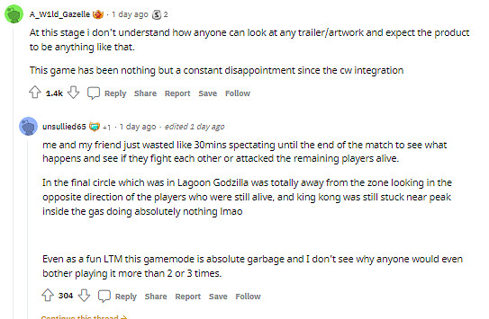 預告騙! 玩家抗議《戰區》哥斯拉大戰金剛虛假宣傳 預告騙! 玩家抗議《戰區》哥斯拉大戰金剛虛假宣傳